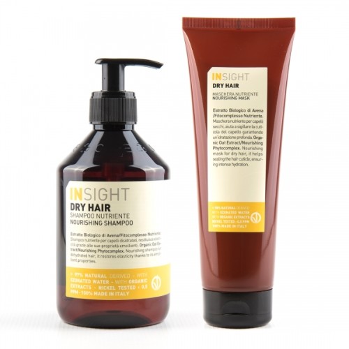 Kit Shampoo 400 ml + Maschera 250 ml Insight Nutriente Dry Hair 0