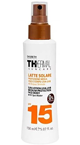 Latte Solare Emsibeth Protezione Media Viso e Corpo SPF15 0