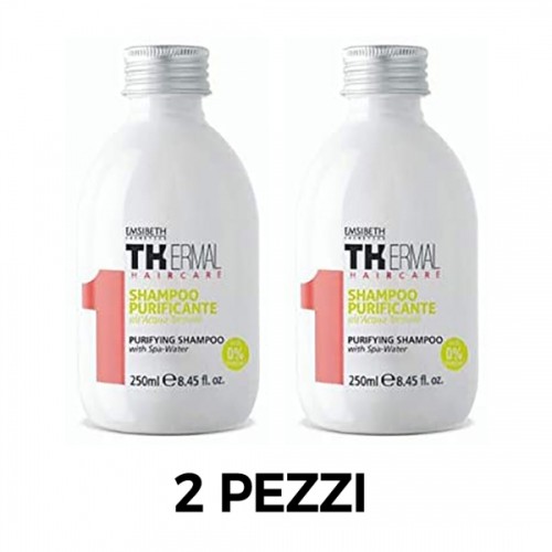 KIT 2 PEZZI Shampoo Purificante Emsibeth Thermal Purifying all'Acqua Termale 250 ml 0