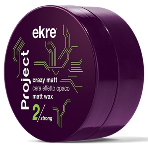 Cera per Capelli Effetto Opaco Ekre Project Crazy Matt 90 ml 0