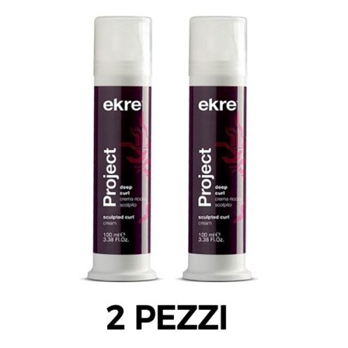 KIT 2 PEZZI di Crema Ricci Ekre Project Deep Curl 100 ml 0
