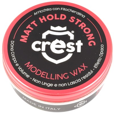 Cera per Capelli Crest Modellante Matt Hold Strong Effetto Opaco Tenuta Extra Forte 100 ml