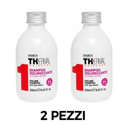 KIT 2 PEZZI di Shampoo Volumizzante Emsibeth Thermal all'Acqua Termale 250 ml 0