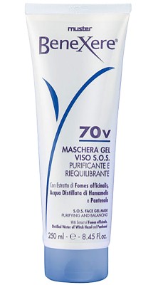 Maschera Gel Viso S.O.S. Benexere 70v Purificante e Riequilibrante 250 ml