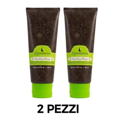 KIT 2 Pezzi di Maschera Ristrutturante Macadamia Deep Repair Masque  100 ml 0