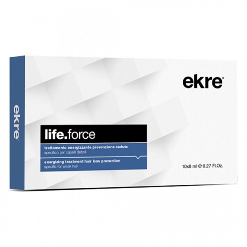 Lozione Anticaduta Capelli Ekre Life Force Trattamento Energizzante 10x8 ml 0