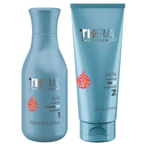 Kit Shampoo + Maschera Emsibeth Solare Sun Aqvaceremony Protezione Solare Capelli 0