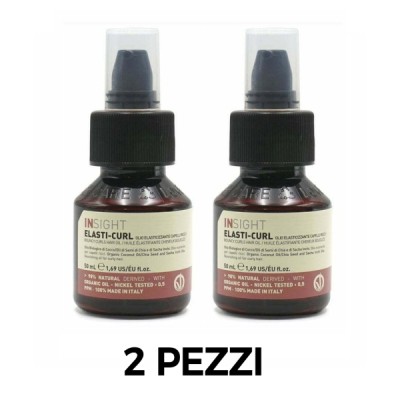 KIT 2 Pezzi di Elasti-Curl Insight Olio Elasticizzante Capelli Ricci 50 ml