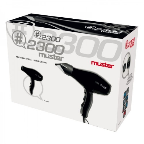 Asciugacapelli Professionale Phon Muster 2300 Nero 3