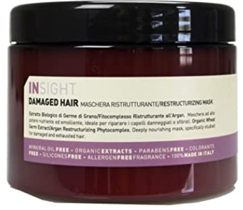 Maschera Ristrutturante per Capelli Danneggiati 500 ml Insight 0