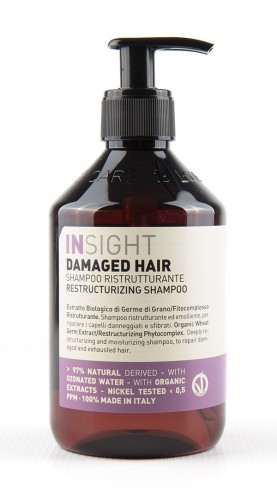 Shampoo Ristrutturante Insight per Capelli Danneggiati 400 ml 0
